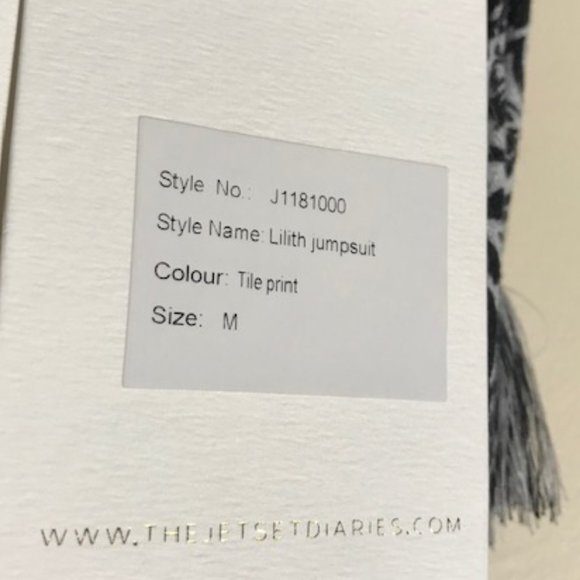 JetSet Diaries Lilith Pantsuit  4 Long New w/ tags - Picture 5 of 5